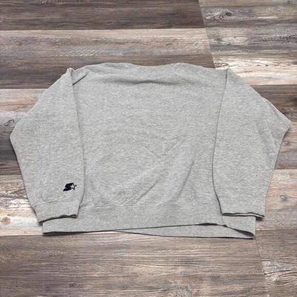 Vintage Y2k Starter West Virginia Mountaineers Grey Mens XL Crewneck Sweatshirt - Picture 3 of 9